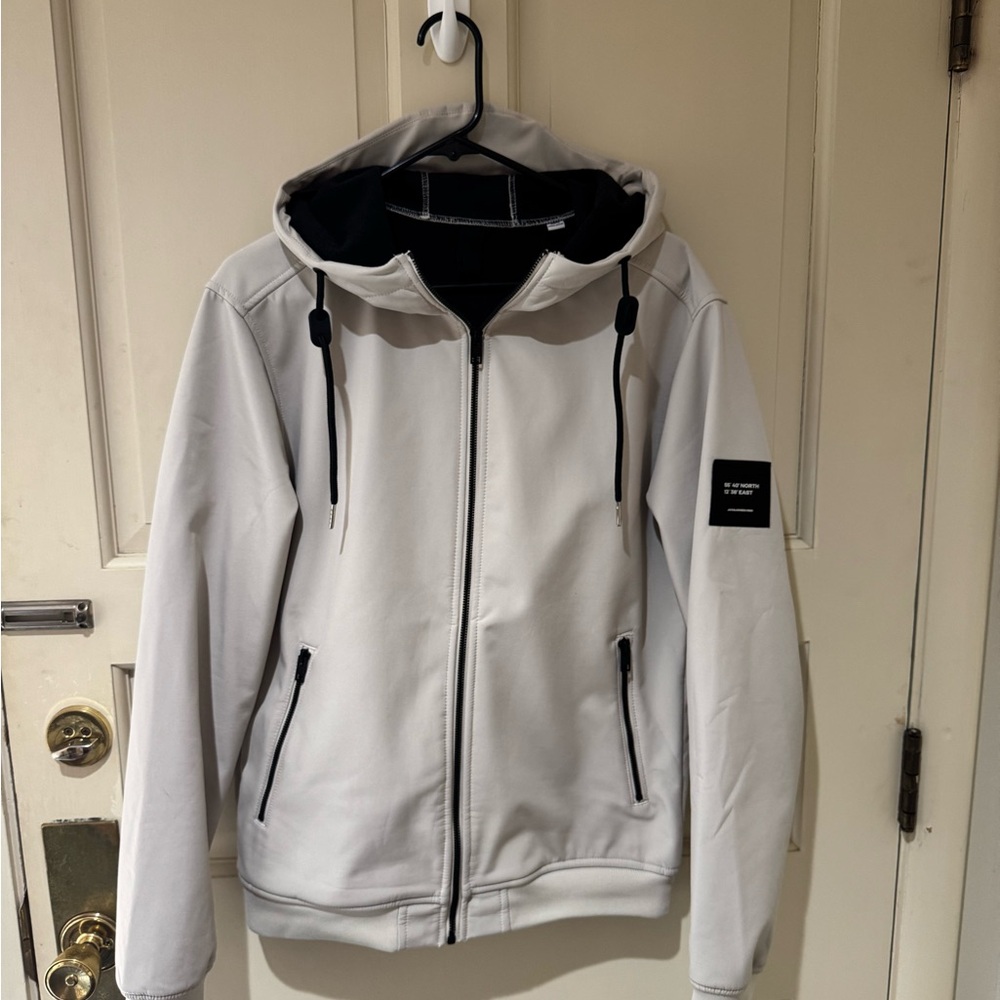 Men's Jack & Jones White Hooded Jacket